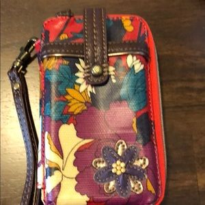 Sakroots wristlet Red Floral